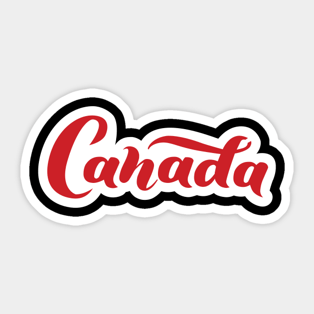 Canada Freedom Canadian Pride Canada The North Sticker by Pastel Potato Shop